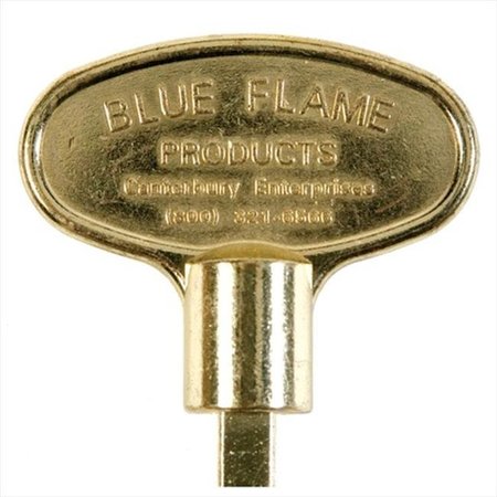 CANTERBURY  ENTERPRISES LLC Blue Flame BF.KY.02 3 in. Universal Key Polish Brass BF.KY.02